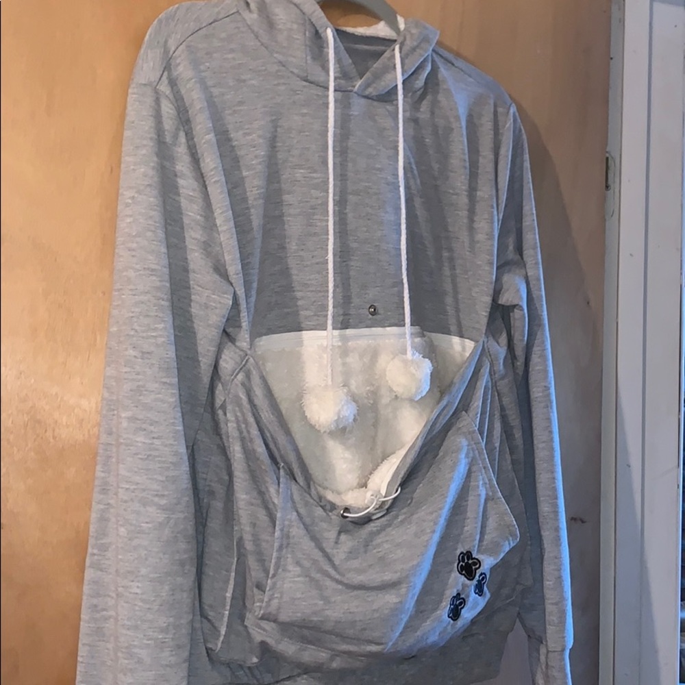 cat pouch hoodie